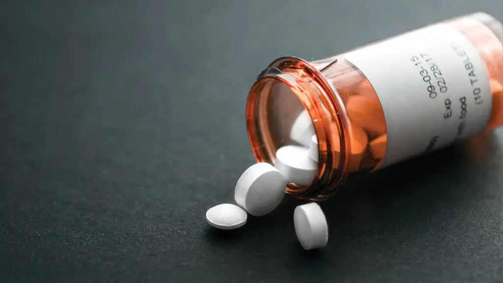 pills spilled over and having its content falling out